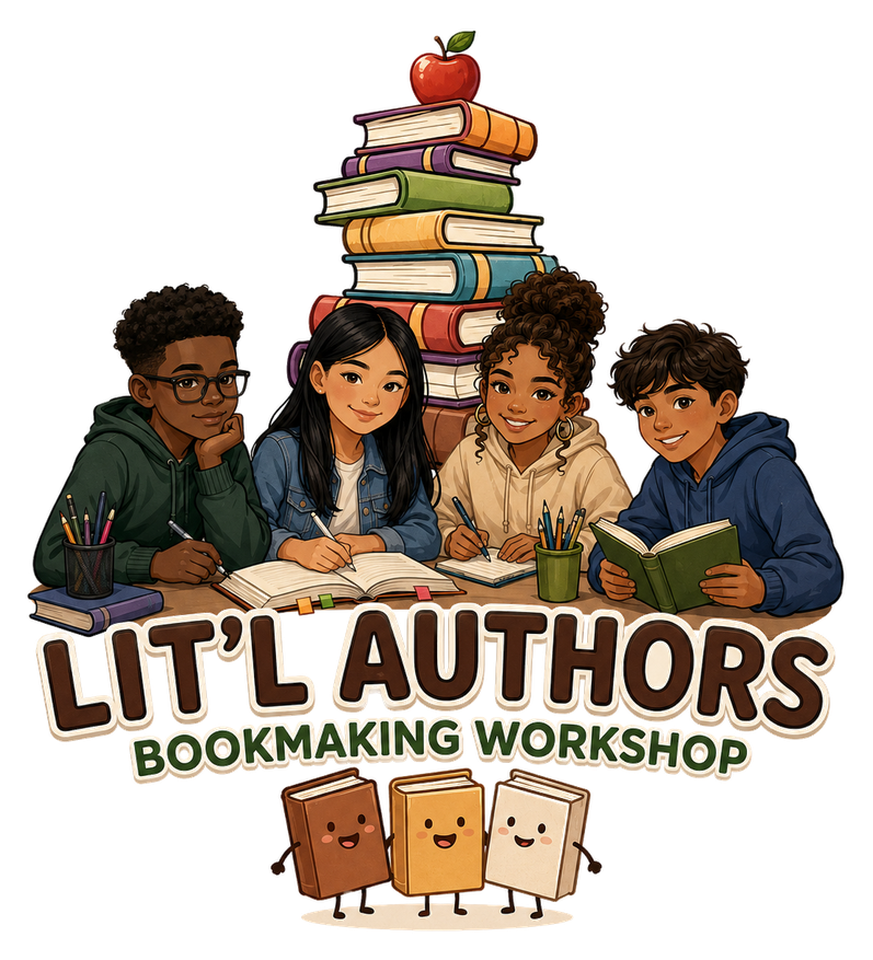 Lit'l Authors Bookmaking Workshop — kids of every age, reading and writing together